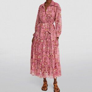 MISA Los Angeles | Leigh Floral Maxi Dress | Pink
